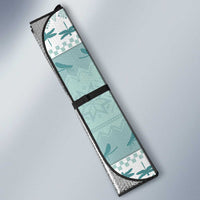 Dragonfly Christmas Auto Sun Shade Frosty Minty Xmas Tree - Wonder Print Shop