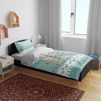 Dragonfly Christmas Bedding Set Frosty Minty Xmas Tree - Wonder Print Shop