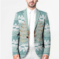Dragonfly Christmas Blazer Frosty Minty Xmas Tree - Wonder Print Shop
