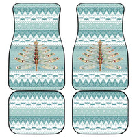 Dragonfly Christmas Car Mats Frosty Minty Xmas Tree - Wonder Print Shop