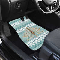 Dragonfly Christmas Car Mats Frosty Minty Xmas Tree - Wonder Print Shop