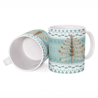 Dragonfly Christmas Ceramic Mug Frosty Minty Xmas Tree - Wonder Print Shop