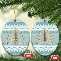 Dragonfly Christmas Ceramic Ornament Frosty Minty Xmas Tree - Wonder Print Shop
