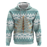 Dragonfly Christmas Hoodie Frosty Minty Xmas Tree - Wonder Print Shop