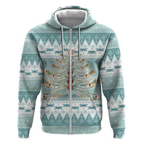 Dragonfly Christmas Hoodie Frosty Minty Xmas Tree - Wonder Print Shop