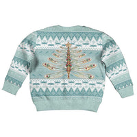 Dragonfly Christmas Kid Ugly Christmas Sweater Frosty Minty Xmas Tree - Wonder Print Shop