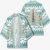 Dragonfly Christmas Kimono Frosty Minty Xmas Tree - Wonder Print Shop
