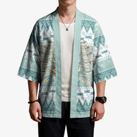 Dragonfly Christmas Kimono Frosty Minty Xmas Tree - Wonder Print Shop