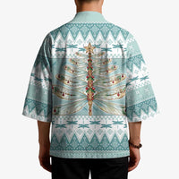 Dragonfly Christmas Kimono Frosty Minty Xmas Tree - Wonder Print Shop