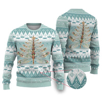 Dragonfly Christmas Ugly Christmas Sweater Frosty Minty Xmas Tree - Wonder Print Shop