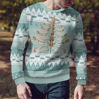 Dragonfly Christmas Ugly Christmas Sweater Frosty Minty Xmas Tree - Wonder Print Shop