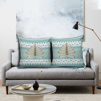 Dragonfly Christmas Pillow Cover Frosty Minty Xmas Tree - Wonder Print Shop