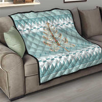 Dragonfly Christmas Quilt Frosty Minty Xmas Tree - Wonder Print Shop