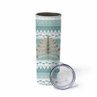 Dragonfly Christmas Skinny Tumbler Frosty Minty Xmas Tree - Wonder Print Shop