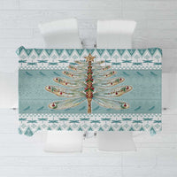 Dragonfly Christmas Tablecloth Frosty Minty Xmas Tree - Wonder Print Shop