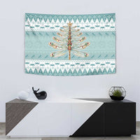 Dragonfly Christmas Tapestry Frosty Minty Xmas Tree - Wonder Print Shop