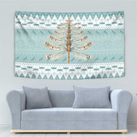 Dragonfly Christmas Tapestry Frosty Minty Xmas Tree - Wonder Print Shop