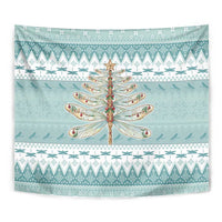 Dragonfly Christmas Tapestry Frosty Minty Xmas Tree - Wonder Print Shop