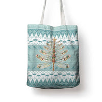 Dragonfly Christmas Tote Bag Frosty Minty Xmas Tree - Wonder Print Shop
