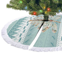 Dragonfly Christmas Tree Skirt Frosty Minty Xmas Tree - Wonder Print Shop