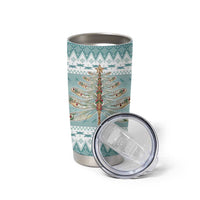 Dragonfly Christmas Tumbler Cup Frosty Minty Xmas Tree - Wonder Print Shop
