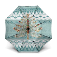 Dragonfly Christmas Umbrella Frosty Minty Xmas Tree - Wonder Print Shop