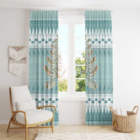 Dragonfly Christmas Window Curtain Frosty Minty Xmas Tree - Wonder Print Shop