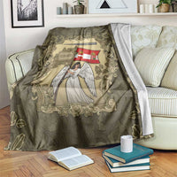 Austria-Hungary Blanket Angel Holding A Flag Vintage Style - Wonder Print Shop