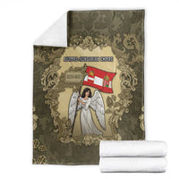 Austria-Hungary Blanket Angel Holding A Flag Vintage Style - Wonder Print Shop