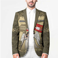 Personalized Austria-Hungary Blazer Angel Holding A Flag Vintage Style - Wonder Print Shop