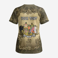 Personalized Austria-Hungary Scrub Top Angel Holding A Flag Vintage Style - Wonder Print Shop