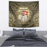 Austria-Hungary Tapestry Angel Holding A Flag Vintage Style - Wonder Print Shop