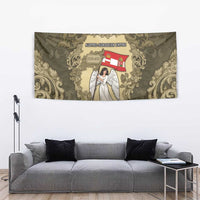 Austria-Hungary Tapestry Angel Holding A Flag Vintage Style - Wonder Print Shop