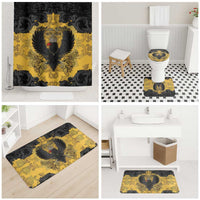 German Empire Bathroom Set Imperial Black Eagle With Baroque Patterns - Wonder Print Shop