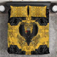 German Empire Bedding Set Imperial Black Eagle With Baroque Patterns - Wonder Print Shop