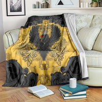 German Empire Blanket Imperial Black Eagle With Baroque Patterns - Wonder Print Shop