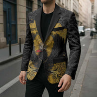 Personalized German Empire Blazer Imperial Black Eagle With Baroque Patterns - Wonder Print Shop