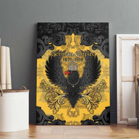 German Empire Canvas Wall Art Imperial Black Eagle With Baroque Patterns - Wonder Print Shop