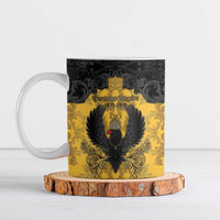 Personalized German Empire Ceramic Mug Imperial Black Eagle With Baroque Patterns - Wonder Print Shop