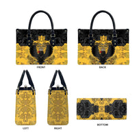 German Empire Leather Bag Imperial Black Eagle With Baroque Patterns - Wonder Print Shop