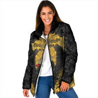 Personalized German Empire Padded Jacket Imperial Black Eagle With Baroque Patterns - Wonder Print Shop