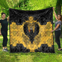 German Empire Quilt Imperial Black Eagle With Baroque Patterns - Wonder Print Shop