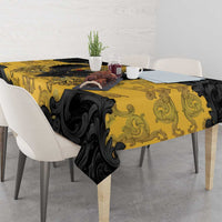 German Empire Tablecloth Imperial Black Eagle With Baroque Patterns - Wonder Print Shop