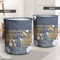 Ankh Egypt Laundry Basket Egyptian Lotus Flowers