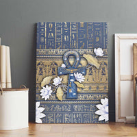 Ankh Egypt Canvas Wall Art Egyptian Lotus Flowers