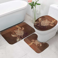 Wolf Native American Bathroom Set Tribal Geometric Earth Tone