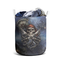 Pirates Skull Laundry Basket Kraken Sea Monster Tentacles Deep Legend
