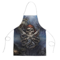 Pirates Skull Apron Kraken Sea Monster Tentacles Deep Legend
