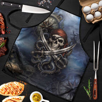 Pirates Skull Apron Kraken Sea Monster Tentacles Deep Legend