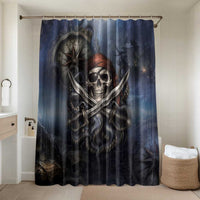 Pirates Skull Bathroom Set Kraken Sea Monster Tentacles Deep Legend